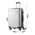 28" Luggage Set TSA Lock Hard Case Silver