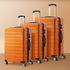 3PCS Luggage Suitcase Trolley Set TSA Lock Hard Case Orange