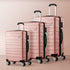 3PCS Luggage Suitcase Trolley Set Travel TSA Lock Pink