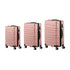 3PCS Luggage Suitcase Trolley Set Travel TSA Lock Pink