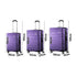 3PCS Luggage Suitcase Trolley Set Travel TSA Lock Purple