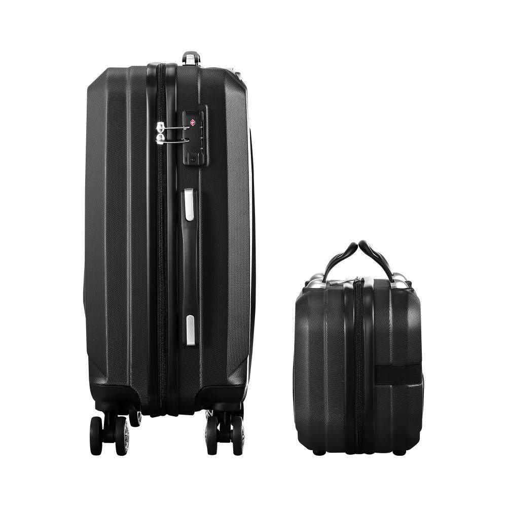 2PCS Luggage Set TSA Lock Hard Case Black