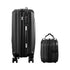 2PCS Luggage Set TSA Lock Hard Case Black