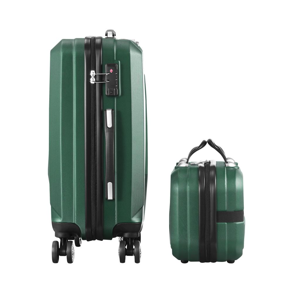 2PCS Luggage Set TSA Lock Hard Case Green
