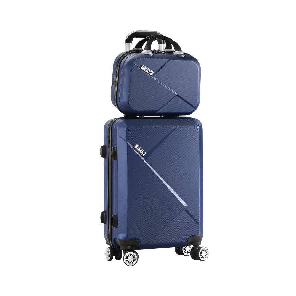 2PCS Luggage Set TSA Lock Hard Case Navy