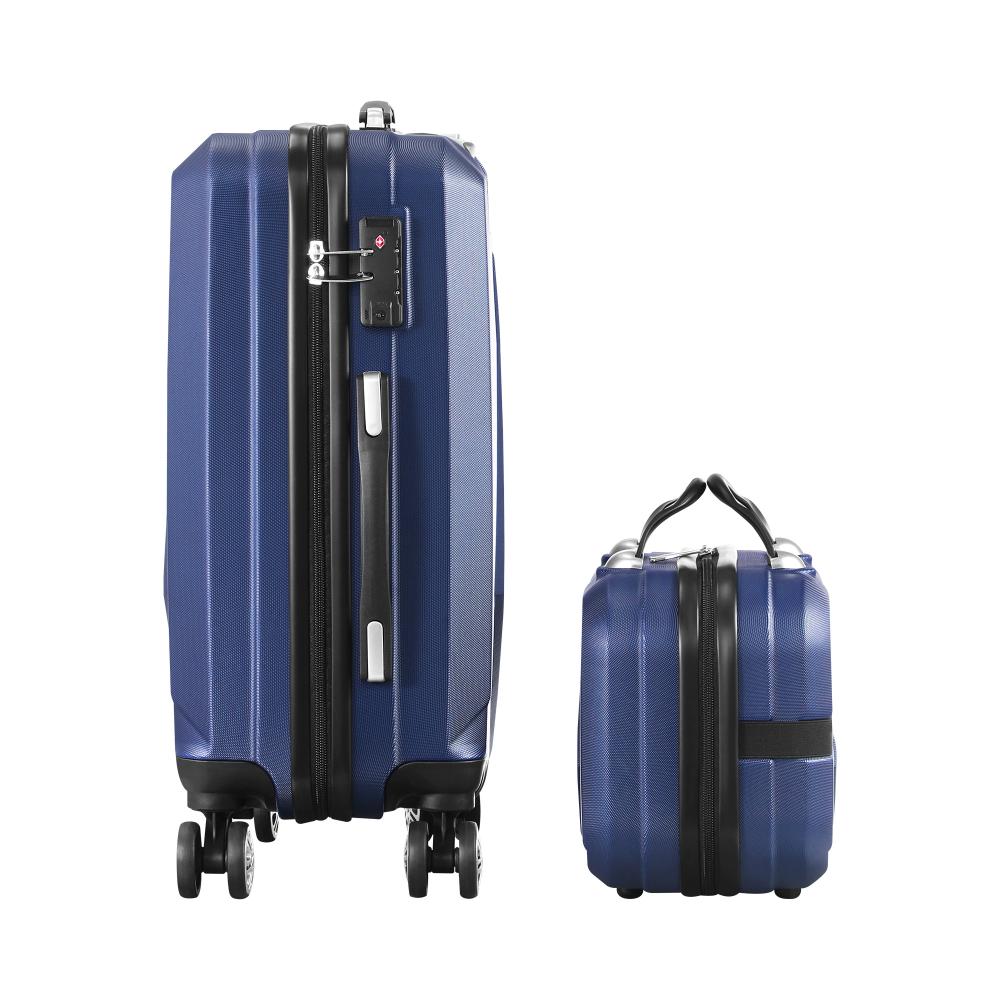 2PCS Luggage Set TSA Lock Hard Case Navy