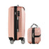 2PCS Luggage Set TSA Lock Hard Case Pink