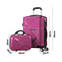 28" Luggage Suitcase Trolley Set Travel TSA Lock Red