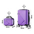 2PCS Luggage Set TSA Lock Hard Case Purple