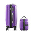 2PCS Luggage Set TSA Lock Hard Case Purple