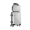 2PCS Luggage Set TSA Lock Hard Case Silver