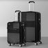 2PCS Luggage Suitcase Trolley TSA Lock Carry On Hard Case Black