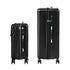 2PCS Luggage Suitcase Trolley TSA Lock Carry On Hard Case Black