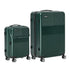 2PCS Luggage Suitcase Trolley TSA Lock Carry On Hard Case Green