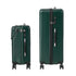 2PCS Luggage Suitcase Trolley TSA Lock Carry On Hard Case Green