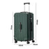 28" Luggage Suitcase TSA Lock Hard Shell Case Cup Holder Green