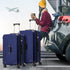 2PCS Luggage Suitcase Trolley Set TSA Lock Hard Shell Case Navy
