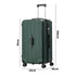 32" Luggage Suitcase TSA Lock Hard Shell Case Cup Holder Green