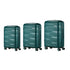 3PCS Luggage Set Travel TSA Lock PP Case Green