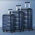 3PCS Luggage Set Travel TSA Lock PP Case Navy
