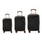 3PCS Luggage Suitcase Set Travel TSA Lock Hard Shell Case Black