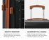 3PCS Luggage Suitcase Set Travel TSA Lock Hard Shell Case Black
