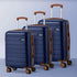 3PCS Luggage Suitcase Set Travel TSA Lock Hard Shell Case Navy