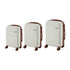 3PCS Luggage Suitcase Set Travel TSA Lock Hard Shell Case White
