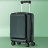 20" Luggage Suitcase Front Opening Travel Lock Hard Case Green
