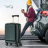 20" Luggage Suitcase Front Opening Travel Lock Hard Case Green