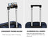20" Luggage Suitcase Front Opening Travel Lock Hard Case Navy