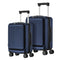 2PCS Luggage Suitcase Set Front Opening Lock Hard Case Navy