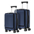 2PCS Luggage Suitcase Set Front Opening Lock Hard Case Navy