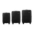 3PCS Luggage Suitcase Set TSA Lock Black PP Case