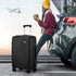 3PCS Luggage Suitcase Set TSA Lock Black PP Case
