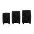 3PCS Luggage Suitcase Set Black PP Case TSA Lock