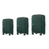 3PCS Luggage Suitcase Set Green PP Case TSA Lock