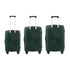 3PCS Luggage Suitcase Set Green PP Case TSA Lock