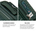 3PCS Luggage Suitcase Set Green PP Case TSA Lock