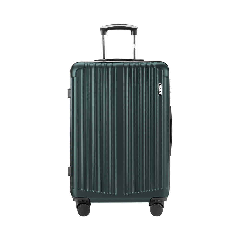 28" Luggage Suitcase Set Travel TSA Lock Storage ABS Case Green