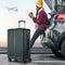 28" Luggage Suitcase Set Travel TSA Lock Storage ABS Case Green