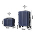 2PCS Luggage Suitcase Trolley Set Carry On TSA Hard Case Navy