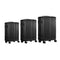 3‑Piece Luggage Set – Black ABS, TSA Lock, 20/24/28", 360° Spinner Wheels