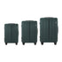 3PCS Luggage Suitcase Set Travel TSA Lock Storage ABS Case Green