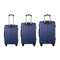 3Pcs Luggage Set ABS Hard Shell Suitcase TSA Lock 20/24/28 Navy Travel Set