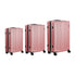 Mazam 3PCS Luggage Suitcase Trolley Set Travel TSA Lock ABS Case Pink
