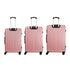 Mazam 3PCS Luggage Suitcase Trolley Set Travel TSA Lock ABS Case Pink