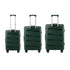 3PCS Luggage Suitcase Set PP Case TSA Lock Green