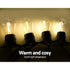 50M 50 Bulb LED Festoon String Lights Outdoor Garden Party Light