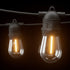 73m Festoon Lights Christmas Fairy String Lights Outdoor Party Garden Decor